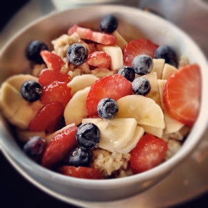 Oatmeal and Fruit from Sweet Betweens Blog